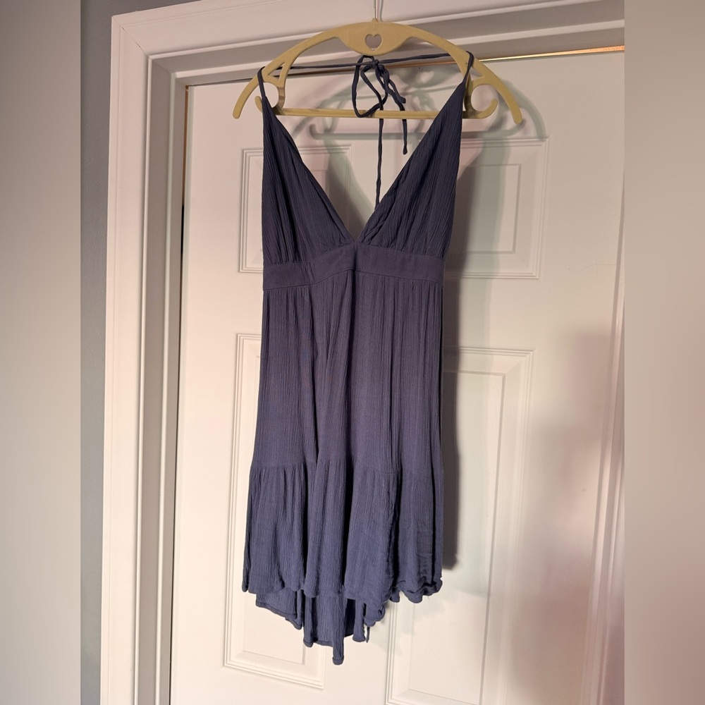 Elegant Blue Mini Dress
